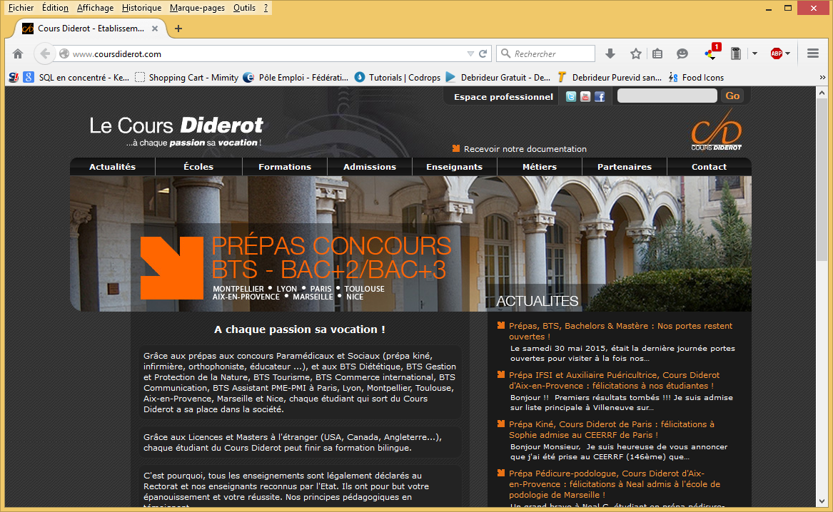 Cours diderot